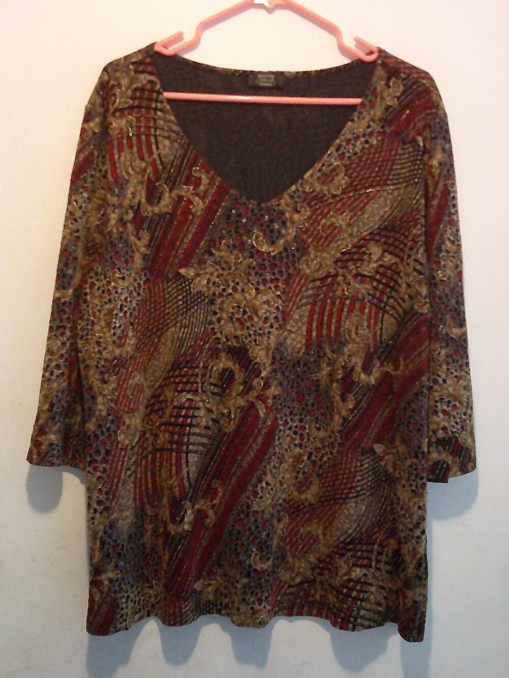 SHANNON FORD WOMAN TOP 3X MULTI-COLOR GOLD ACCENTS (005)